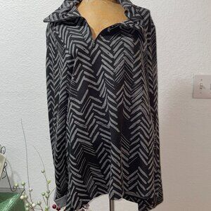 NWOT $272 PORTO Black Gray Mendocino Canterbury XL 14-16